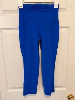 lululemon athletica Bright Royal Blue High-Rise Cropped Leggings